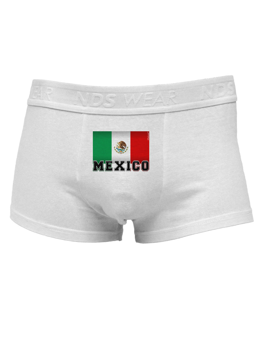 Mexico Flag Mens Cotton Trunk Underwear-Men's Trunk Underwear-NDS Wear-White-Small-Davson Sales