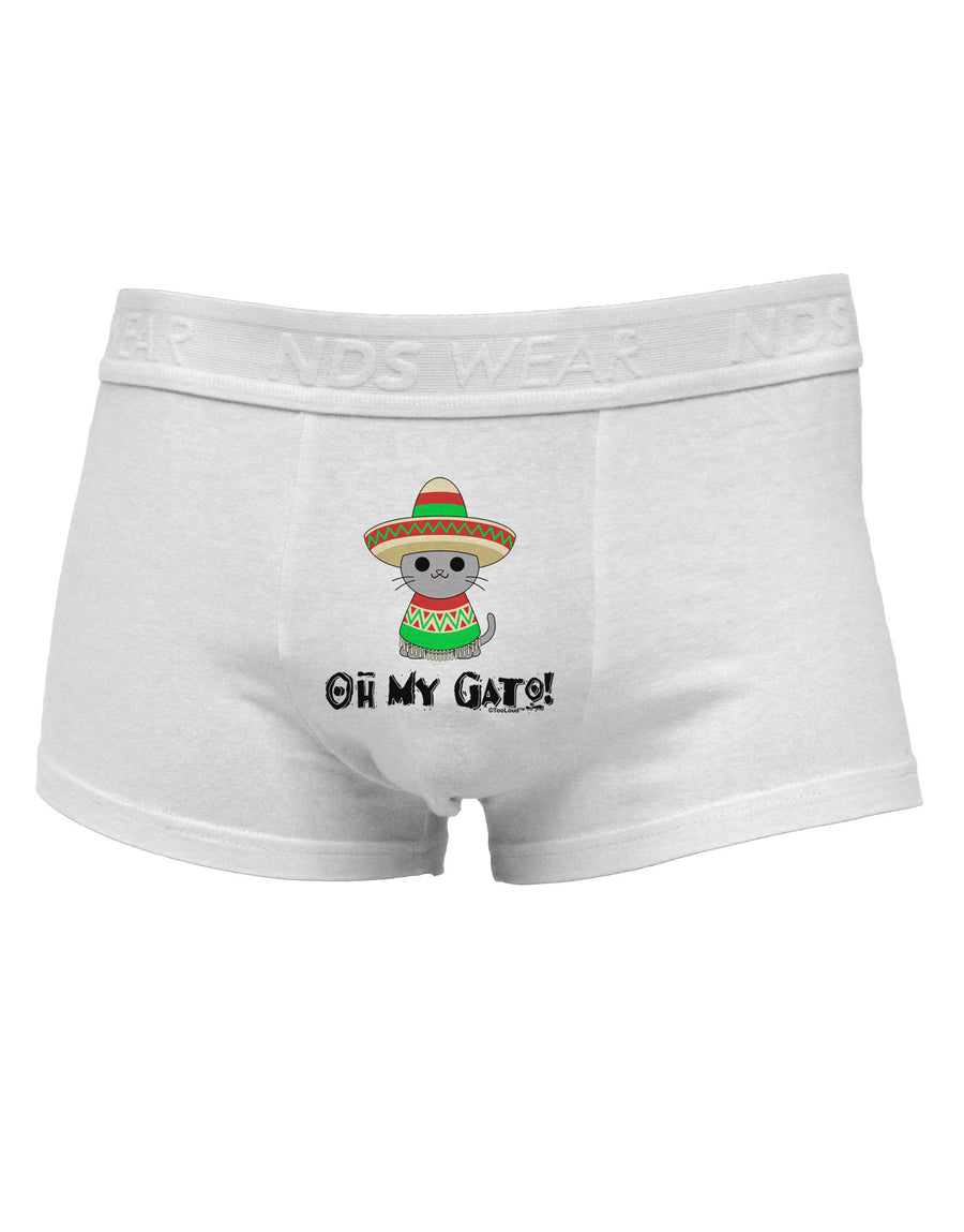 Oh My Gato - Cinco De Mayo Mens Cotton Trunk Underwear-Men's Trunk Underwear-NDS Wear-White-Small-Davson Sales