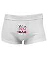 TooLoud Wife Mom Beast Mens Cotton Trunk Underwear-Men's Trunk Underwear-NDS Wear-White-Small-Davson Sales