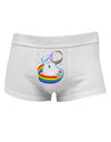 Magical Horn Rainbow Unicorn Mens Cotton Trunk Underwear-Men's Trunk Underwear-NDS Wear-White-Small-Davson Sales