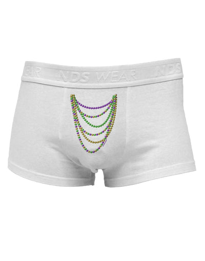 Mardi Gras Beads NecklacesMens Cotton Trunk Underwear-Men's Trunk Underwear-NDS Wear-White-Small-Davson Sales