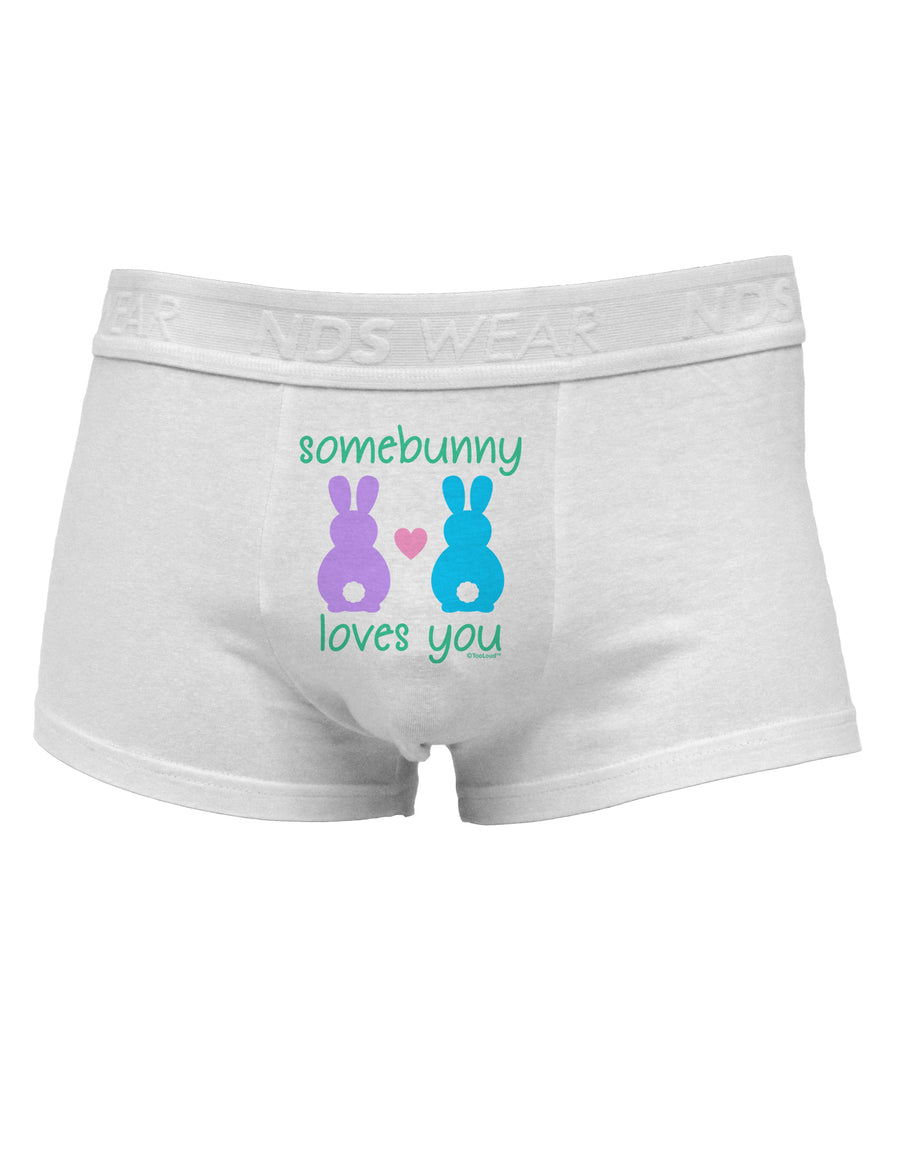 Somebunny Loves You Mens Cotton Trunk Underwear by TooLoud-Men's Trunk Underwear-NDS Wear-White-Small-Davson Sales