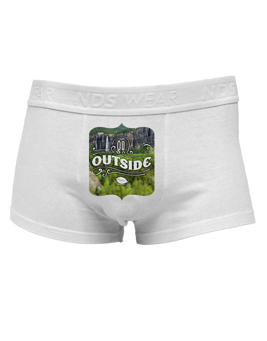 Go Outside - Beautiful Cliffs Mens Cotton Trunk Underwear by NDS Wear-Men's Trunk Underwear-NDS Wear-White-Small-Davson Sales