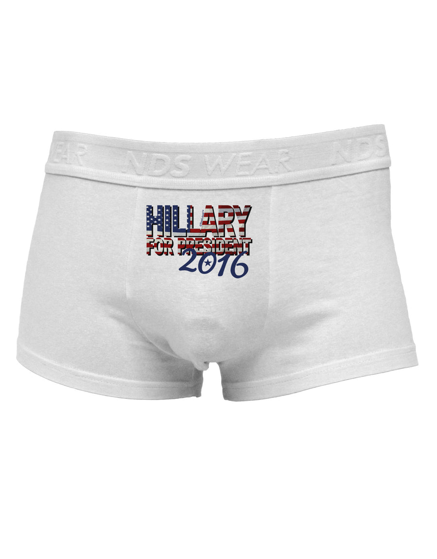 Hillary for President Flag Mens Cotton Trunk Underwear-Men's Trunk Underwear-NDS Wear-White-Small-Davson Sales