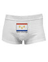 New Orleans Louisiana Flag Text Mens Cotton Trunk Underwear-Men's Trunk Underwear-NDS Wear-White-Small-Davson Sales