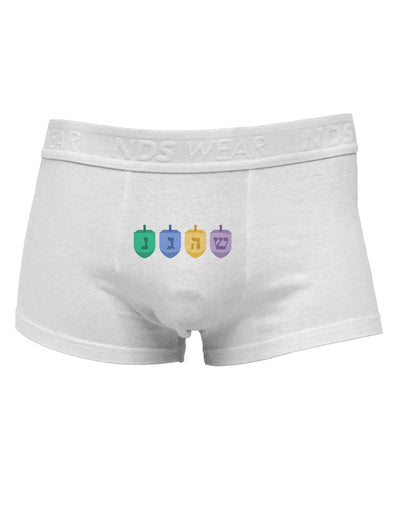 Hanukkah Dreidels Mens Cotton Trunk Underwear-Men's Trunk Underwear-TooLoud-White-Small-Davson Sales