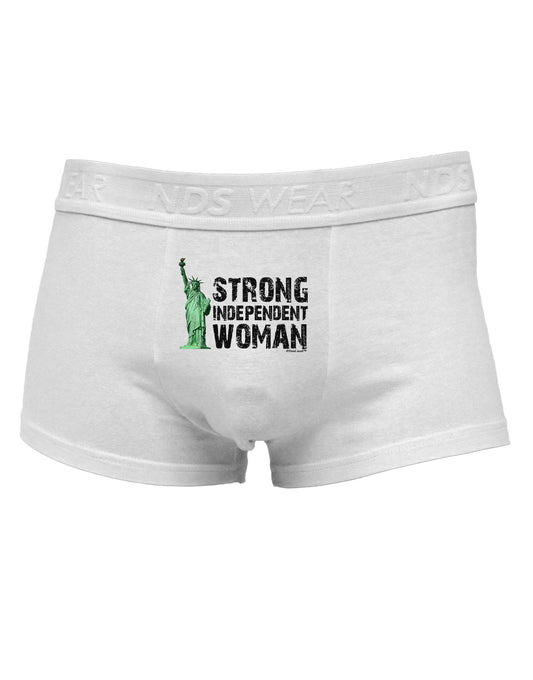Statue of Liberty Strong Woman Mens Cotton Trunk Underwear-Men's Trunk Underwear-NDS Wear-White-Small-Davson Sales