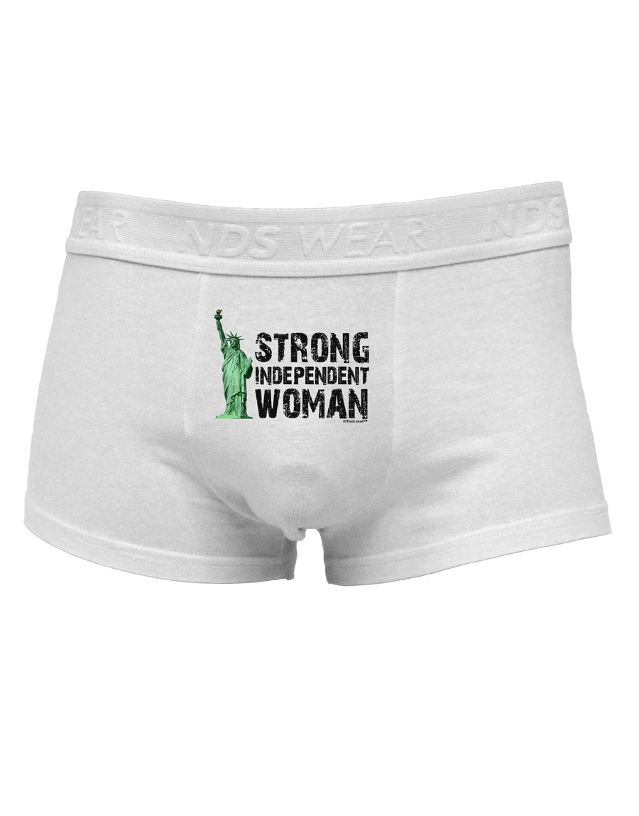 Statue of Liberty Strong Woman Mens Cotton Trunk Underwear-Men's Trunk Underwear-NDS Wear-White-Small-Davson Sales