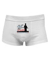 Because They Fought - Veterans Mens Cotton Trunk Underwear-Men's Trunk Underwear-NDS Wear-White-X-Large-Davson Sales