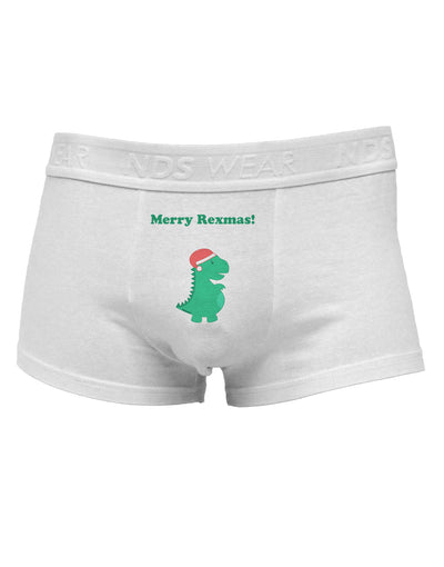 Merry Rexmas T-Rex Dinosaur Christmas Mens Cotton Trunk Underwear-Men's Trunk Underwear-TooLoud-White-Small-Davson Sales