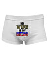 My Wife is My Hero - Armed Forces Mens Cotton Trunk Underwear by TooLoud-Men's Trunk Underwear-NDS Wear-White-Small-Davson Sales