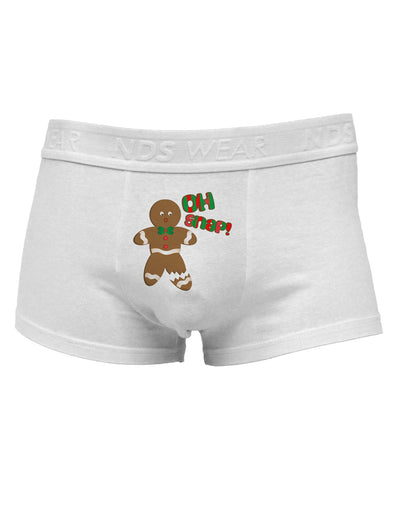 Oh Snap Gingerbread Man Christmas Mens Cotton Trunk Underwear-Men's Trunk Underwear-TooLoud-White-Small-Davson Sales