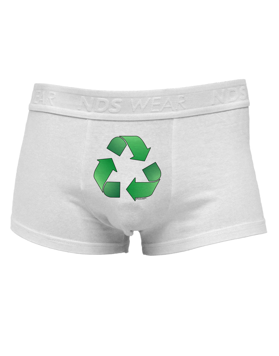 Recycle Green Mens Cotton Trunk Underwear by TooLoud-Men's Trunk Underwear-NDS Wear-White-Small-Davson Sales