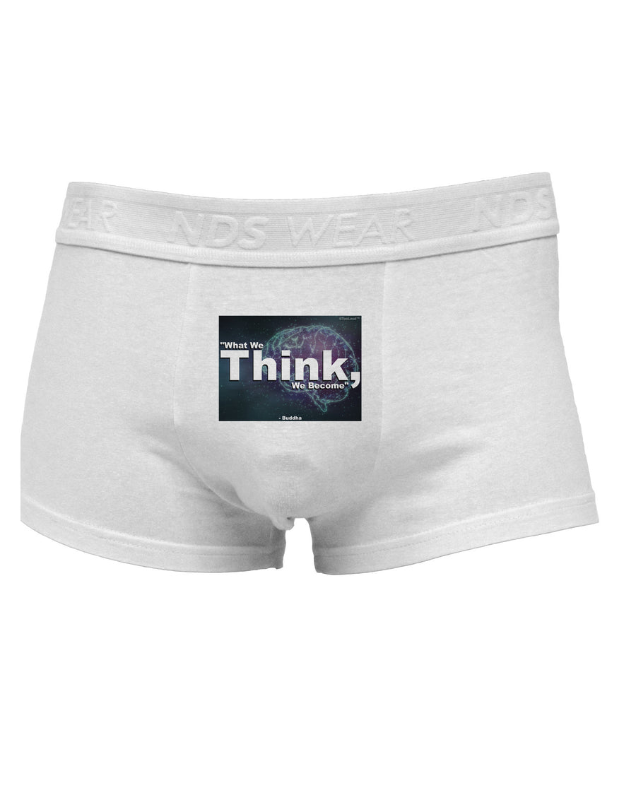 What We Think Buddha Mens Cotton Trunk Underwear-Men's Trunk Underwear-NDS Wear-White-Small-Davson Sales