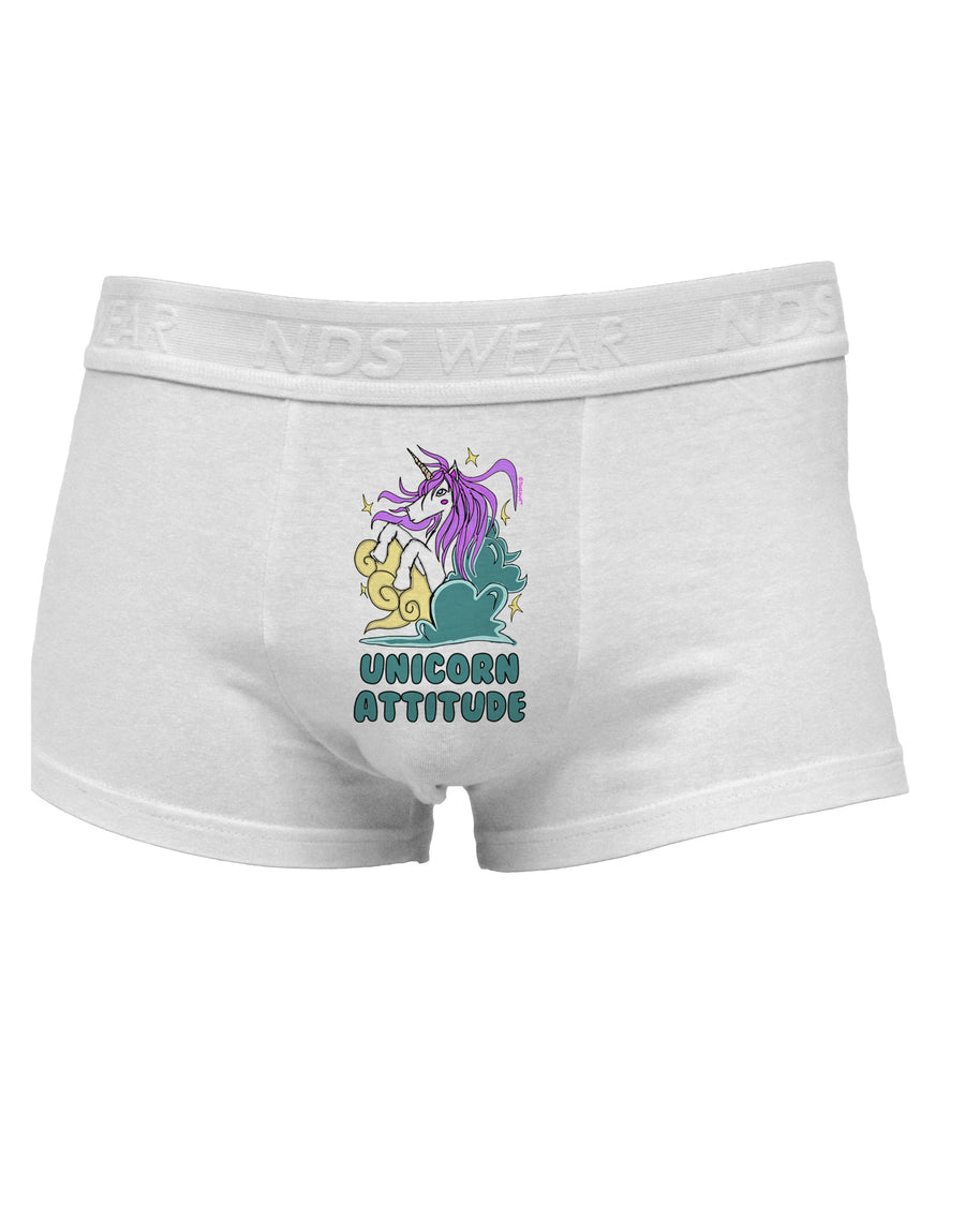 Unicorn Attitude Mens Cotton Trunk Underwear-Men's Trunk Underwear-NDS Wear-White-Small-Davson Sales