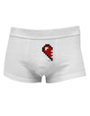 Couples Pixel Heart Design - LeftMens Cotton Trunk Underwear by TooLoud-Men's Trunk Underwear-NDS Wear-White-Small-Davson Sales