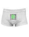 All Green Everything Clover Mens Cotton Trunk Underwear-Men's Trunk Underwear-NDS Wear-White-Small-Davson Sales