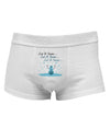 Let It Snow Happy Snowman Mens Cotton Trunk Underwear-Men's Trunk Underwear-NDS Wear-White-Small-Davson Sales