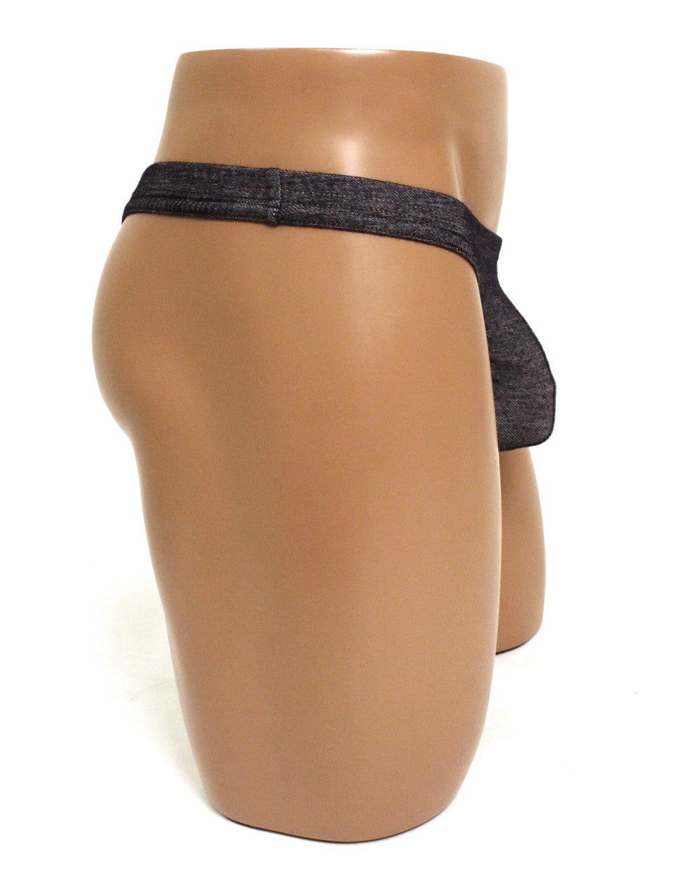Men's Denim-Look Pouch Thong Underwear-NDS Wear-Blue Denim-Small-Davson Sales