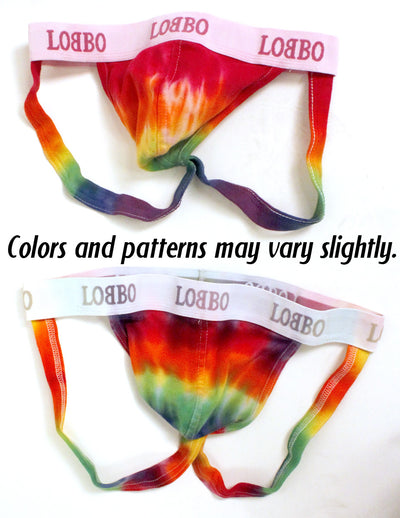 Rainbow Tie Dye Horizontal Stripes Jockstrap-NDS Wear-Rainbow-Horizontal-Stripes-Small-Davson Sales