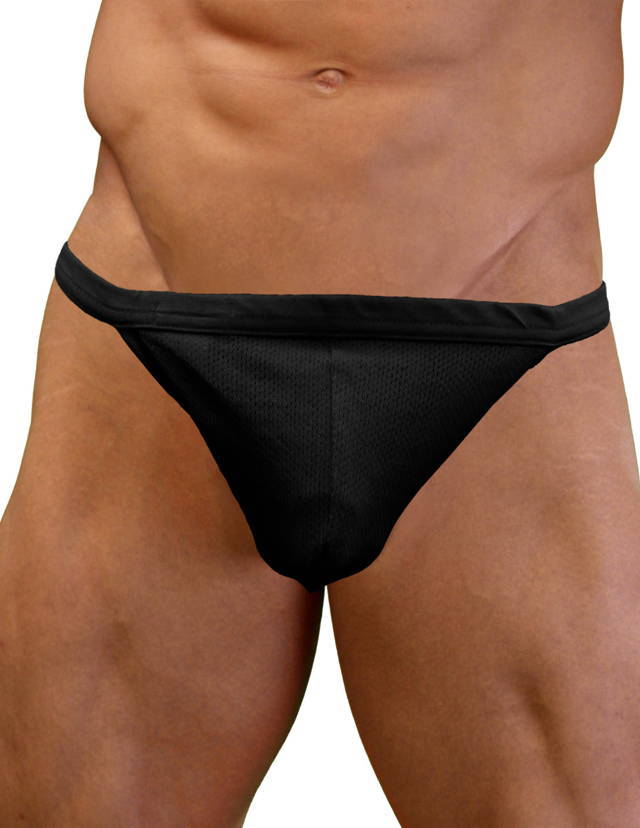 NDS Wear Mens Cotton Mesh Gstring-NDS Wear-Black-Small-Davson Sales