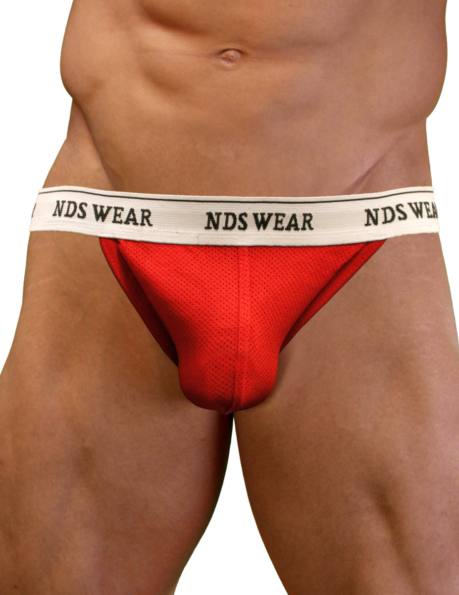 NDS Wear Cotton Mesh Jockstrap-NDS Wear-Red-Small-Davson Sales