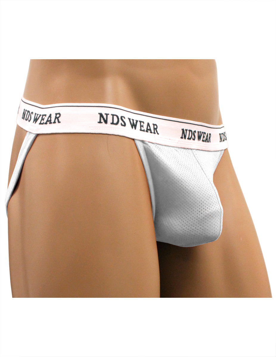 NDS Wear Cotton Mesh Jockstrap-NDS Wear-White-Small-Davson Sales