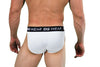 Men's Sports Brief String Bikini Underwear by NDS Wear-Underwear-NDS Wear-White-with-Black-Small-26-28-Davson Sales