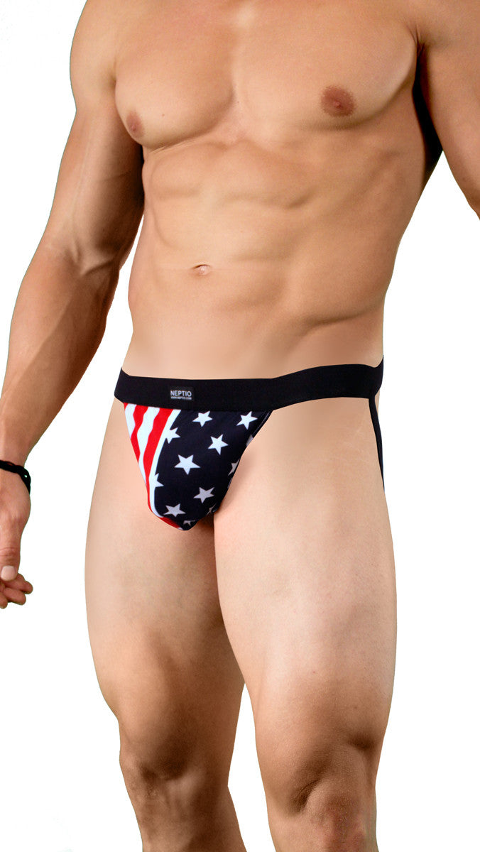 Men's American Flag Jockstrap-Neptio-American-Flag-Small-Davson Sales