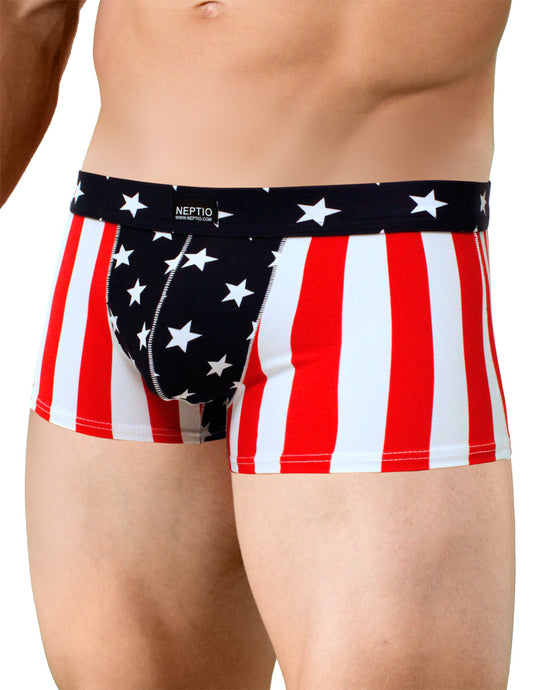 Men's USA Flag Pouch Brief Trunk America-Neptio-American-Flag-Small-Davson Sales