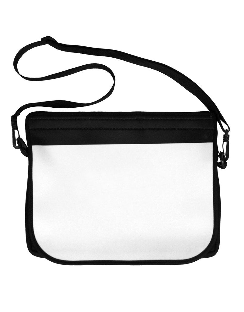 Custom Personalized Image or Text Neoprene Laptop Shoulder Bag-Laptop Shoulder Bag-TooLoud-Black-White-15 Inches-Davson Sales
