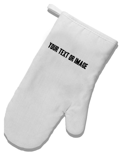 Custom Personalized Image and Text Printed Fabric Oven Mitt-Oven Mitt-TooLoud-White-Davson Sales