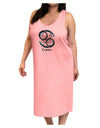 Cancer Symbol Adult Tank Top Dress Night Shirt-Night Shirt-TooLoud-Pink-One-Size-Adult-Davson Sales