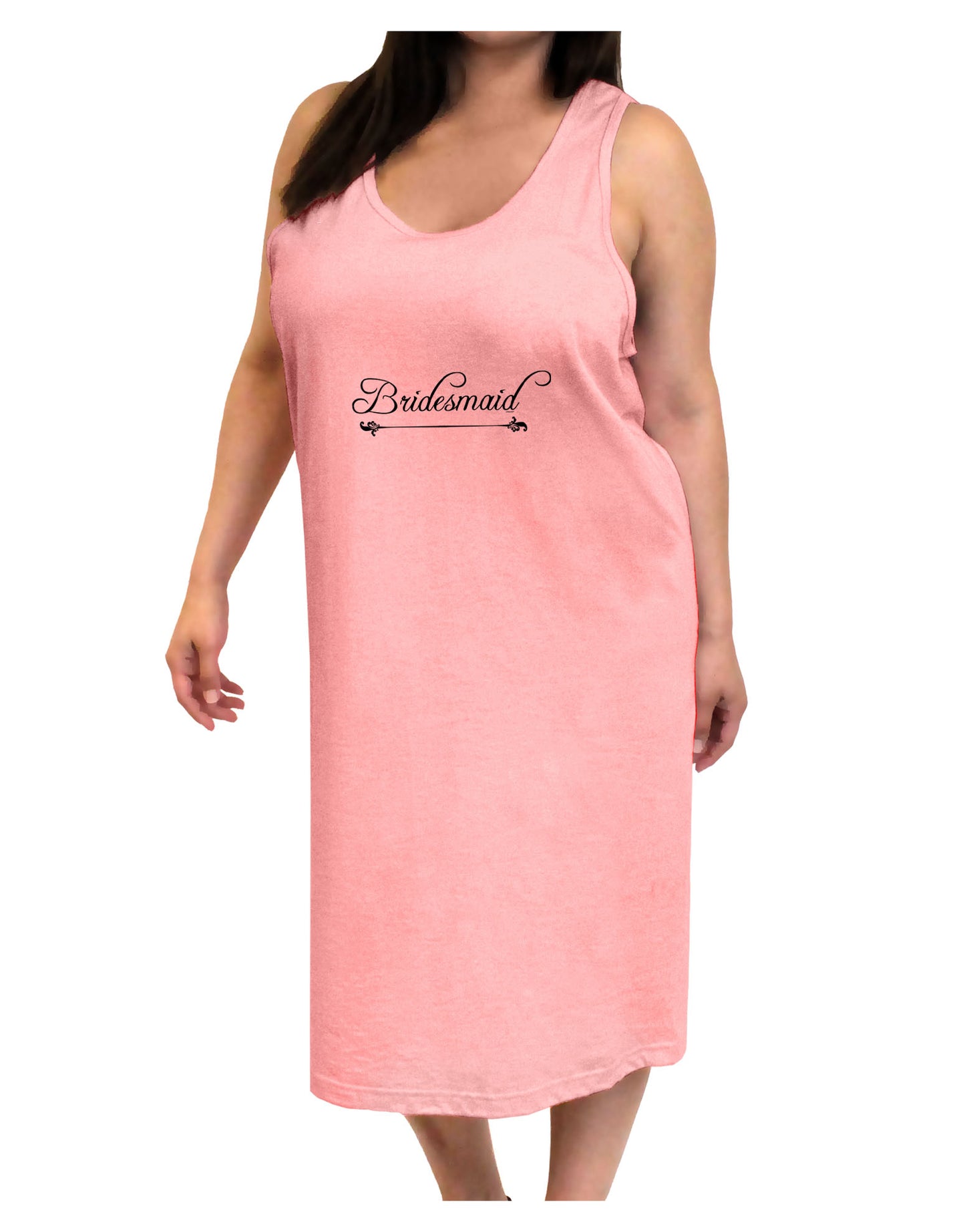 TooLoud Bridesmaid Adult Tank Top Dress Night Shirt-Night Shirt-TooLoud-Pink-One-Size-Adult-Davson Sales