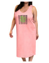 All Green Everything Clover Adult Tank Top Dress Night Shirt-Night Shirt-TooLoud-Pink-One-Size-Adult-Davson Sales