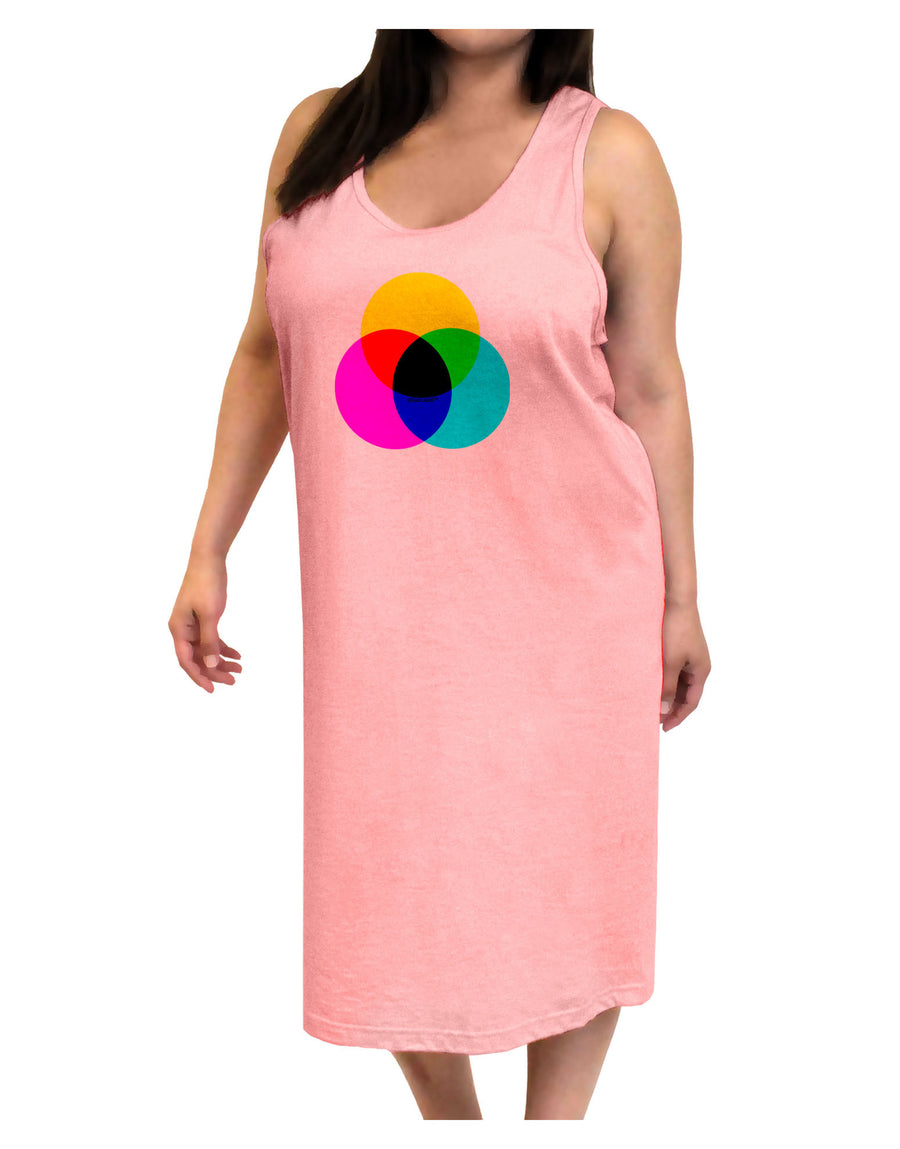 CMYK Color Model Adult Tank Top Dress Night Shirt by TooLoud-Night Shirt-TooLoud-White-One-Size-Davson Sales