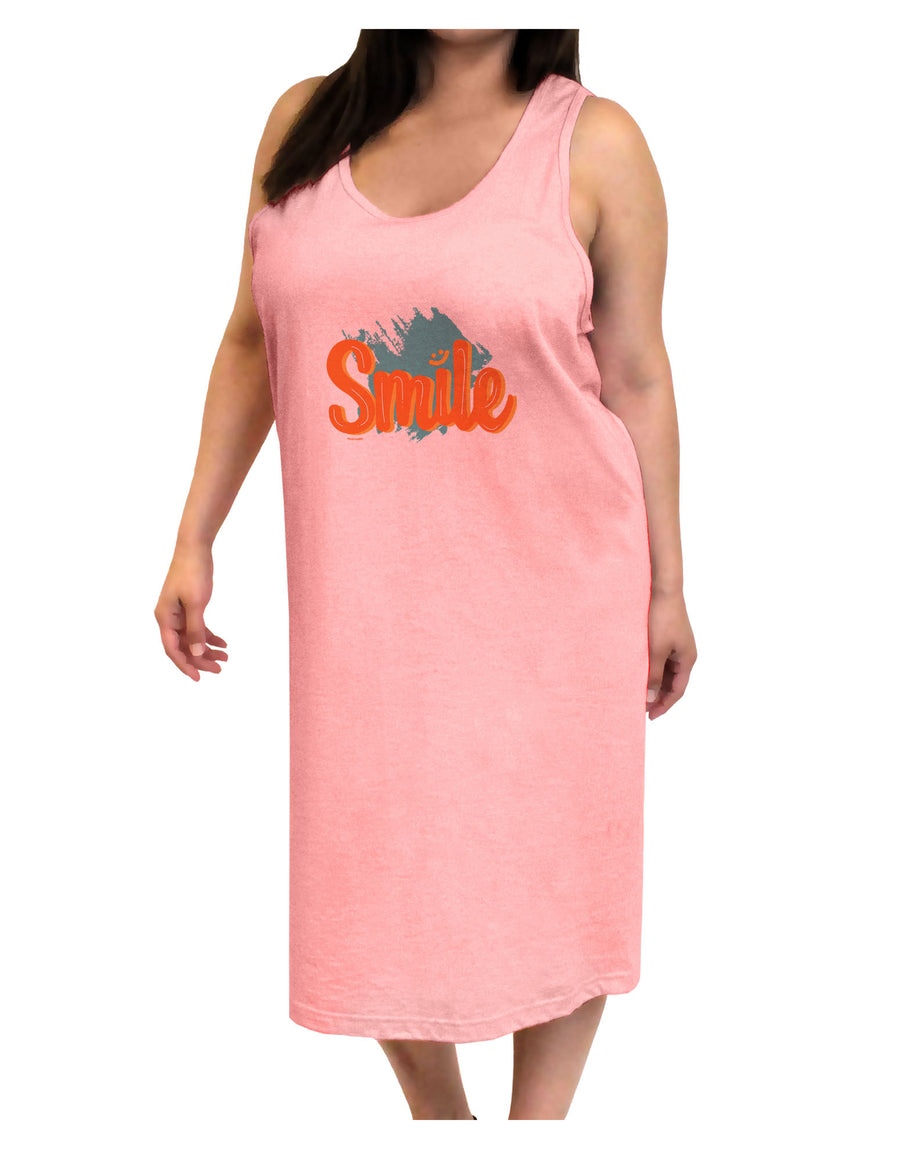 Smile Adult Tank Top Dress Night Shirt-Night Shirt-TooLoud-White-One-Size-Adult-Davson Sales