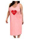 Proud Grandma Heart Adult Tank Top Dress Night Shirt-Night Shirt-TooLoud-Pink-One-Size-Adult-Davson Sales