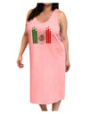 Mexican Flag Levels - Cinco De Mayo Adult Tank Top Dress Night Shirt-Night Shirt-TooLoud-Pink-One-Size-Adult-Davson Sales