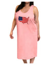 United States Cutout - American Flag Design Adult Tank Top Dress Night Shirt by TooLoud-Night Shirt-TooLoud-Pink-One-Size-Adult-Davson Sales