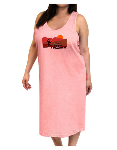 Pro Beer Runner Woman Adult Tank Top Dress Night Shirt-Night Shirt-TooLoud-Pink-One-Size-Adult-Davson Sales