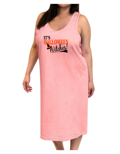 It's Halloween Witches Hat Adult Tank Top Dress Night Shirt-Night Shirt-TooLoud-Pink-One-Size-Adult-Davson Sales