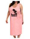 Colorado Landscape Watercolor BW Adult Tank Top Dress Night Shirt-Night Shirt-TooLoud-Pink-One-Size-Adult-Davson Sales