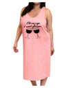 At My Age I Need Glasses - Wine Adult Tank Top Dress Night Shirt by TooLoud-Night Shirt-TooLoud-Pink-One-Size-Adult-Davson Sales