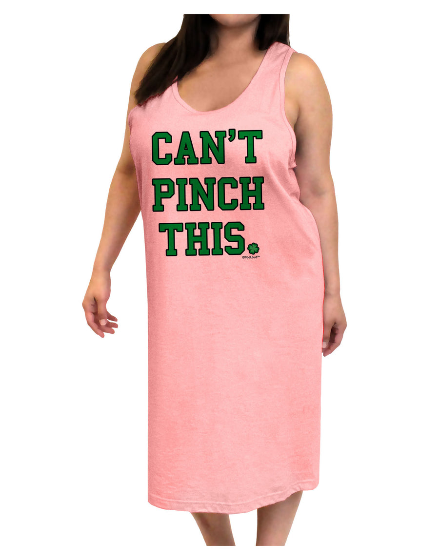 Can't Pinch This - St. Patrick's Day Adult Tank Top Dress Night Shirt by TooLoud-Night Shirt-TooLoud-White-One-Size-Davson Sales