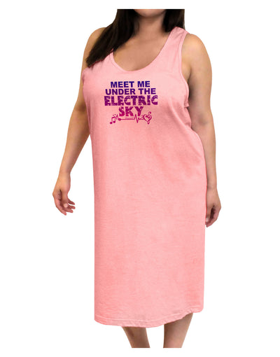 Electric Sky Color Adult Tank Top Dress Night Shirt-Night Shirt-TooLoud-Pink-One-Size-Adult-Davson Sales