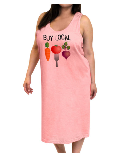 Buy Local - Vegetables Design Adult Tank Top Dress Night Shirt-Night Shirt-TooLoud-Pink-One-Size-Adult-Davson Sales