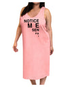 Notice Me Senpai Triangle Text Adult Tank Top Dress Night Shirt-Night Shirt-TooLoud-Pink-One-Size-Adult-Davson Sales