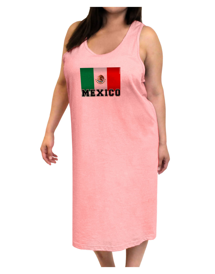 Mexico Flag Adult Tank Top Dress Night Shirt-Night Shirt-TooLoud-White-One-Size-Adult-Davson Sales