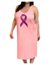 Crohn’s Disease Awareness Ribbon - Purple Adult Tank Top Dress Night Shirt-Night Shirt-TooLoud-Pink-One-Size-Adult-Davson Sales